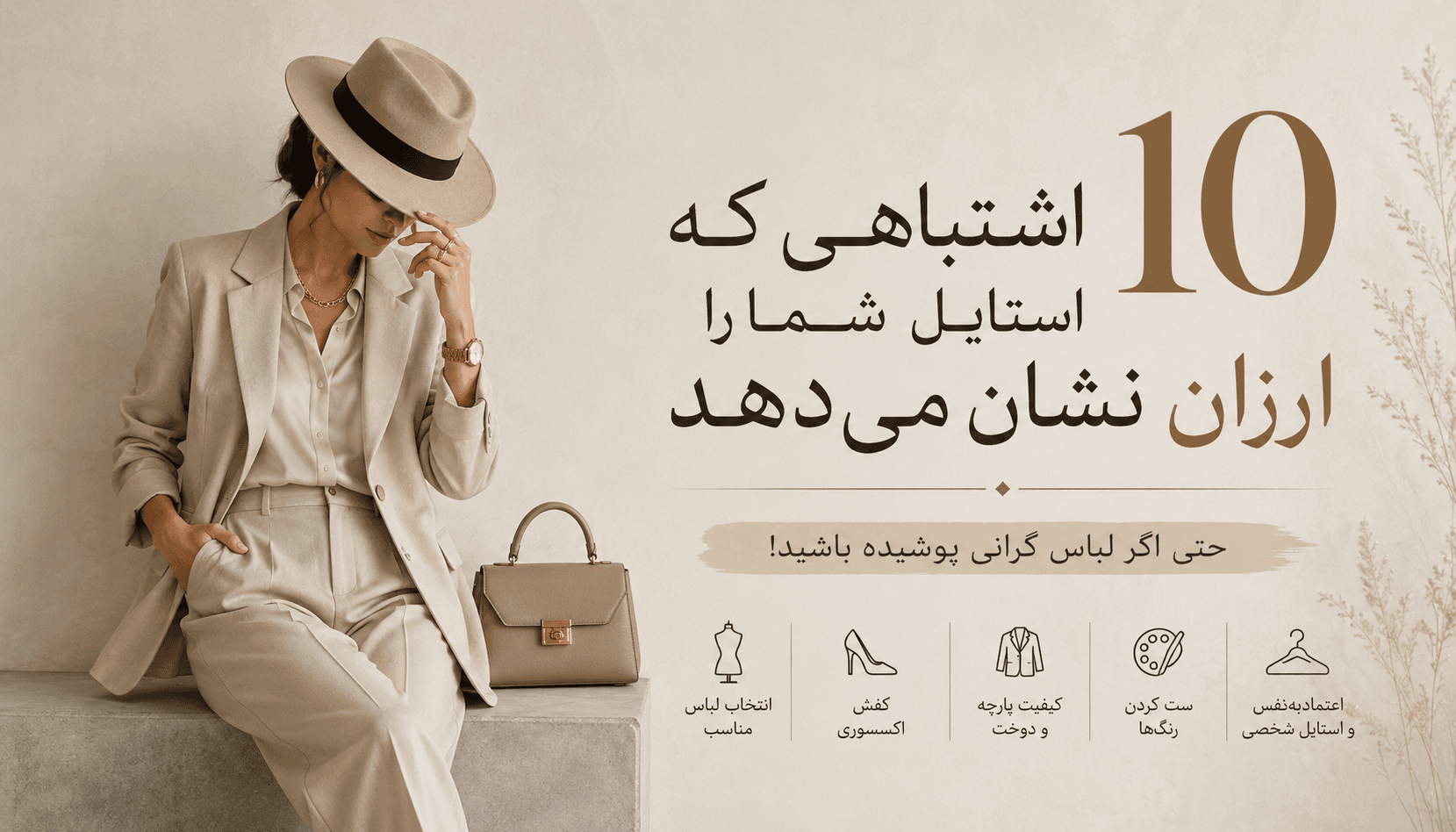 ۱۰ اشتباهی که استایل شما را ارزان نشان می‌دهد