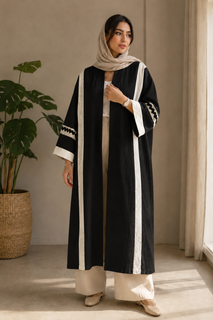مانتو عبایی خامه دوزی شده