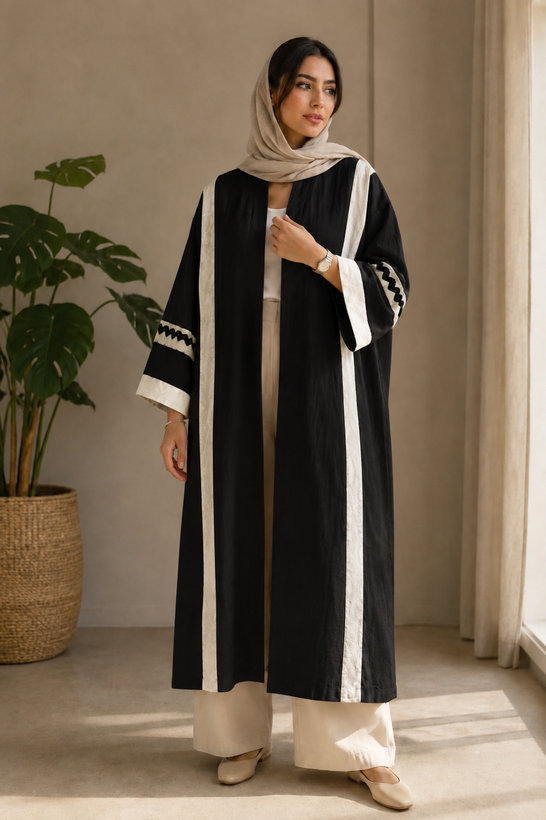 مانتو عبایی خامه دوزی شده